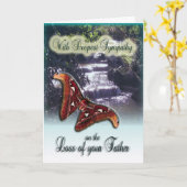 Perte de père - avec carte de sympathie la plus pr (Fleur jaune)