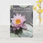 Perte de père - avec la carte de sympathie la plus (Fleur jaune)