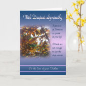 Perte de père - avec la carte de sympathie la plus (Fleur jaune)