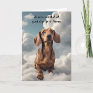 Perte de Red Dachshund Chien paradis carte de symp
