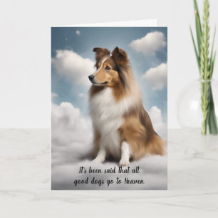Perte de Shetland Sheepdog Heaven Carte de sympath