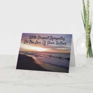 **PERTE DE VOTRE PÈRE** CARTE DE SYMPATHIE