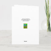 Perte d'emploi  Carte Iris par Julia Morrill (Dos)