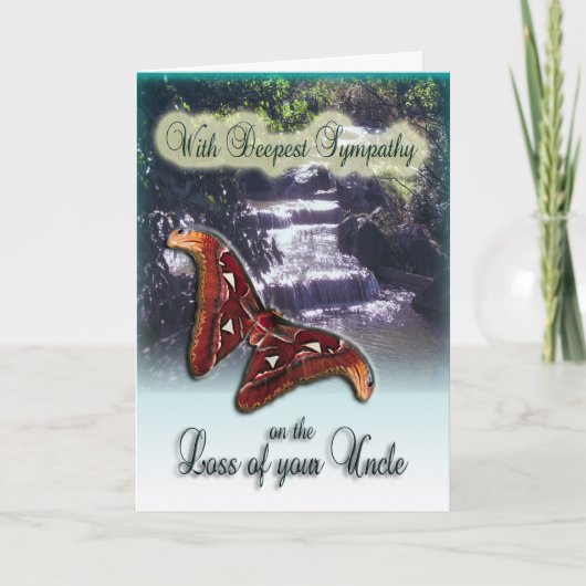 Perte d'oncle - avec carte de sympathie la plus pr (Devant)