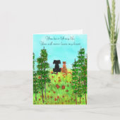 Perte d'une carte de voeux pour animal de compagni (Devant)