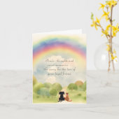 Perte d'une carte de voeux pour animal de compagni (Fleur jaune)