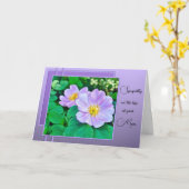 Perte d'une Mère - Carte de sympathie (Fleur jaune)