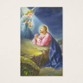 Perte funéraire Angel prier prière Cartes de sympa (Devant)