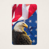 Perte funéraire Bald Eagle prière Cartes de sympat (Devant)