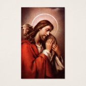 Perte funéraire Bonne prière berger Cartes de symp (Devant)