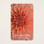 Perte funéraire Dahlia Memorial Prayer Cartes de s (Devant)