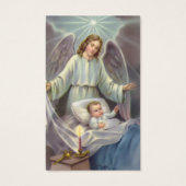 Perte funéraire Gardien Ange Prière Cartes de Symp (Devant)
