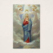 Perte funéraire Gloire Marie Prière Sympathie Cart (Devant)