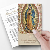 Perte funéraire Guadalupe Prière Cartes de Sympath