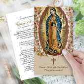 Perte funéraire Guadalupe Prière Cartes de Sympath