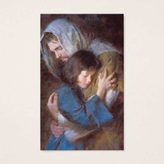 Perte funéraire Jésus accablé prière Cartes de sym (Devant)