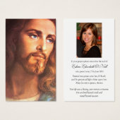 Perte funéraire Jésus Christ Prière Sympathie Cart (Devant & derrière)