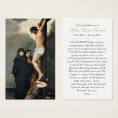 Perte funéraire Jésus Croix Prière Sympathie Carte (Devant & derrière)