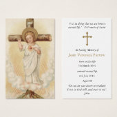 Perte funéraire Jésus Éternité Prière Sympathie Ca (Devant & derrière)