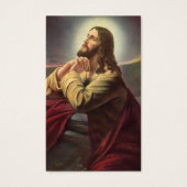 Perte funéraire Jésus priant Cartes de sympathie (Devant)