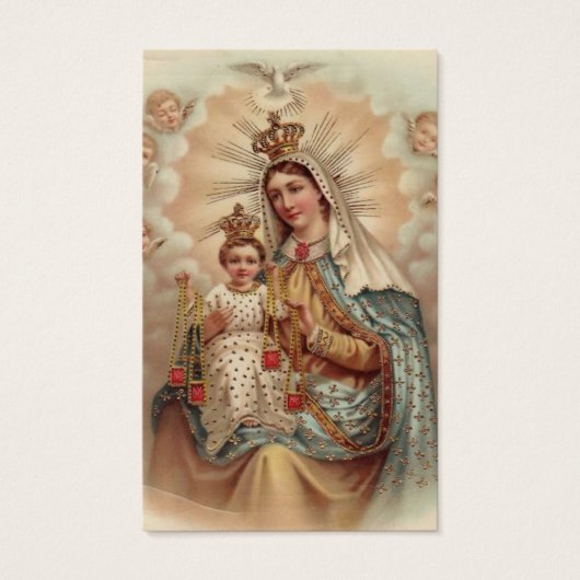 Perte funéraire Marie Prière commémorative Cartes  (Devant)