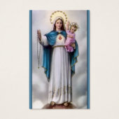 Perte funéraire Mary 12 étoiles Prière Cartes de s (Devant)