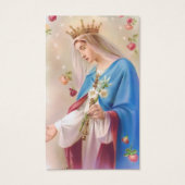 Perte funéraire Mary Rosaries Prière Cartes de sym (Devant)