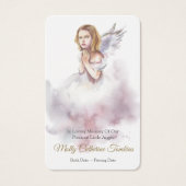 Perte funéraire Petite prière Ange Cartes de sympa (Devant)