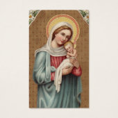 Perte funéraire Sainte Vierge Prière Cartes de Sym (Devant)