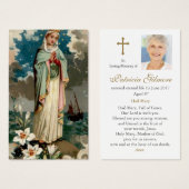 Perte funéraire Stella Maris Prière Cartes de Symp (Devant & derrière)
