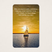 Perte funéraire Yacht & Sunset Prayer Cartes de Sy (Devant)