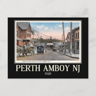 Perth Amboy, New Jersey, Vintage Briefkaart