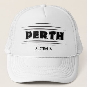 Perth Australia Stad teken trucker hoed Pet