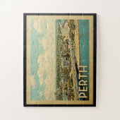 Perth Australia Vintage Travel Legpuzzel (Verticaal)