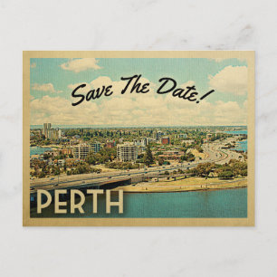 Perth Australie Enregistrer La Date Cartes Postale