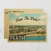 Perth Australie Enregistrer La Date Cartes Postale (Devant / Derrière)