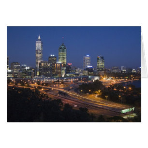 Perth, Australië. Uitzicht op het centrum van Pert