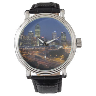 Perth, Australië. Uitzicht op het centrum van Pert Horloge