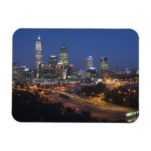 Perth, Australië. Uitzicht op het centrum van Pert Magneet
