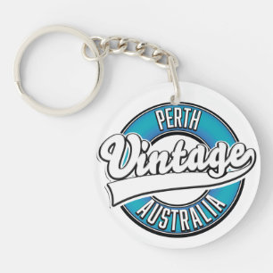 Perth Australië vintage logo Sleutelhanger