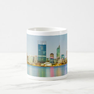 Perth CBD uit Mill Point Perth Western Australië Koffiemok