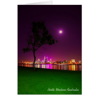 Perth City Lichten uit de South Perth Foreshore