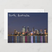 Perth city skyline briefkaart (Voorkant / Achterkant)