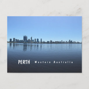 Perth City Skyline Western Australië Briefkaart