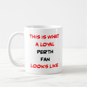 Perth-fan, trouwe koffiemok