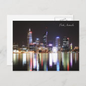 Perth Night Skyline - Carte postale (Devant / Derrière)