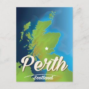 Perth Schotland Reisposter Briefkaart