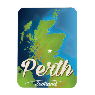 Perth Schotland Reisposter Magneet