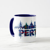 Perth Scotland Tartan Mug Scottish  (Devant gauche)