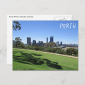 perth skyline park briefkaart (Voorkant / Achterkant)